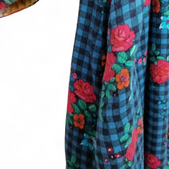 Matilda Jane Fa La La Button Front Gingham Floral Dress 26642D - Size M - Picture 7 of 7